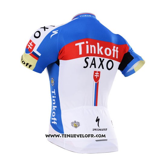 2015 Maillot Ciclismo Tinkoff Saxo Bank Champion Slovaquie Manches Courtes et Cuissard